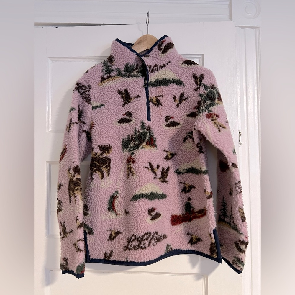 L.L. Bean Signature Pink Fleece - Size XS